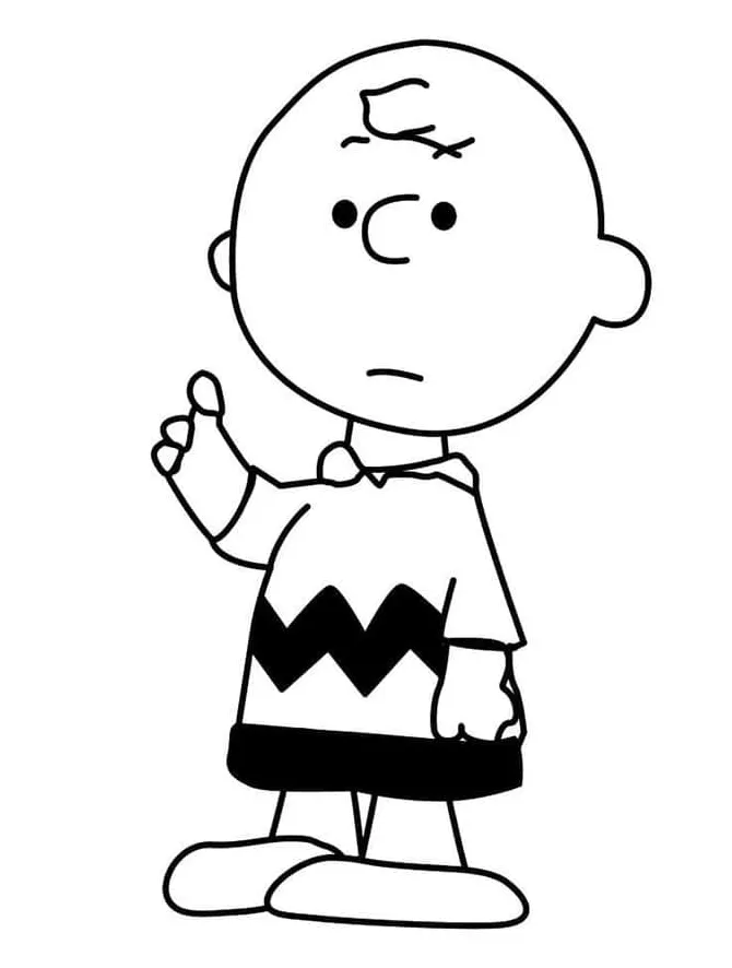 Charlie brown coloring page download, print or color online for