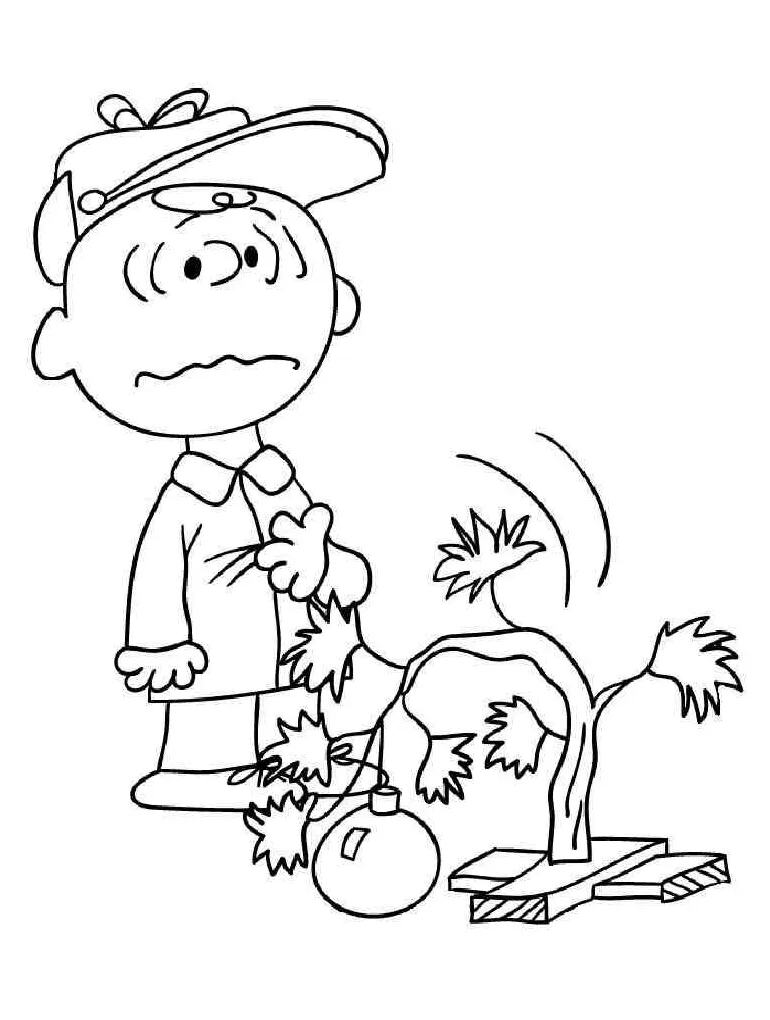 Charlie brown 4 coloring page