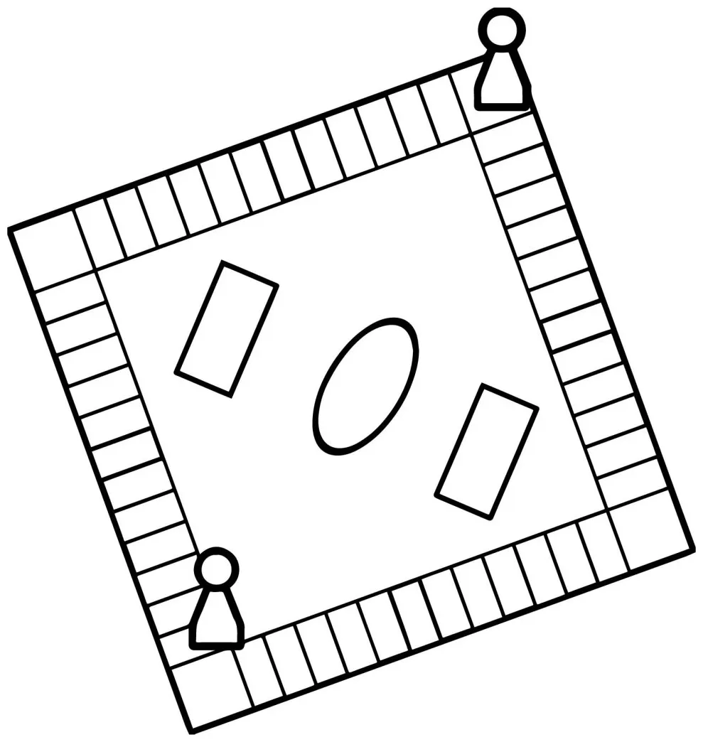 Board checkers coloring page wecoloringpage