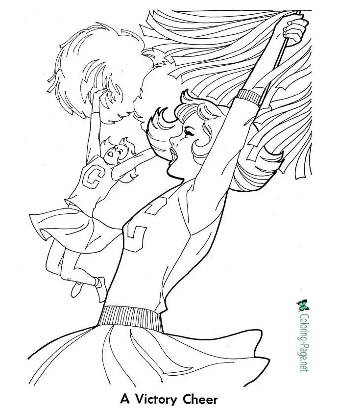 Cheerleader Coloring Pages
