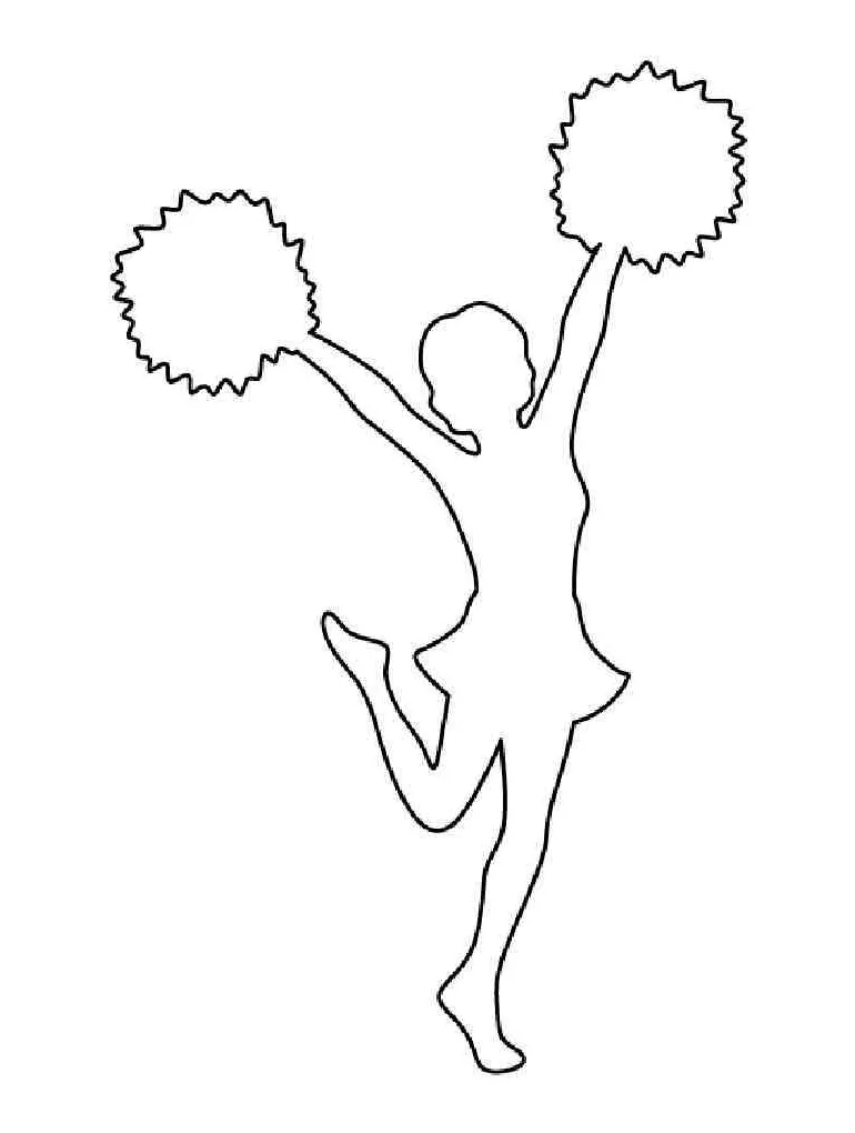 Cheerleader coloring pages