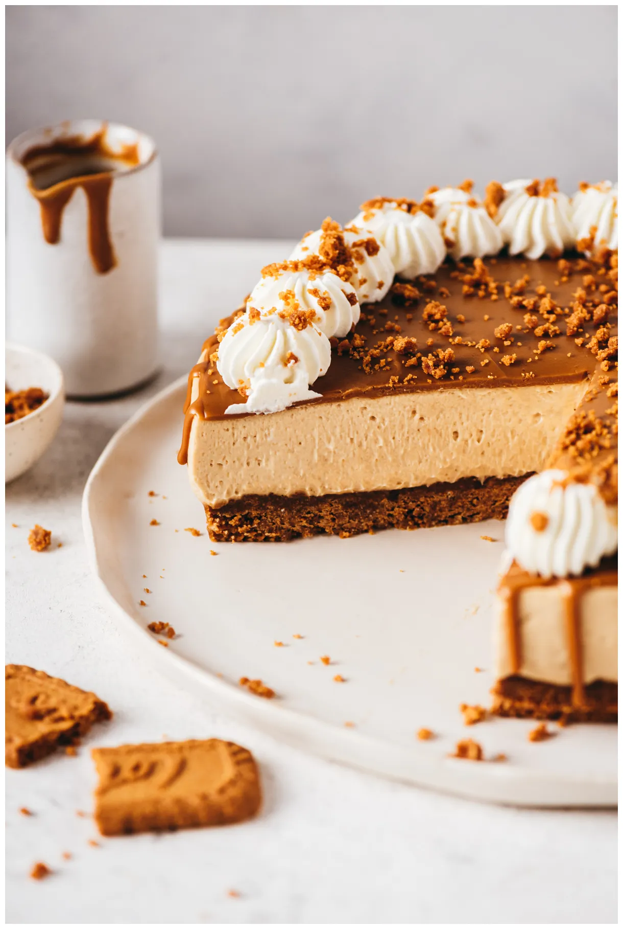 Cheesecake spéculoos sans cuisson lilie bakery