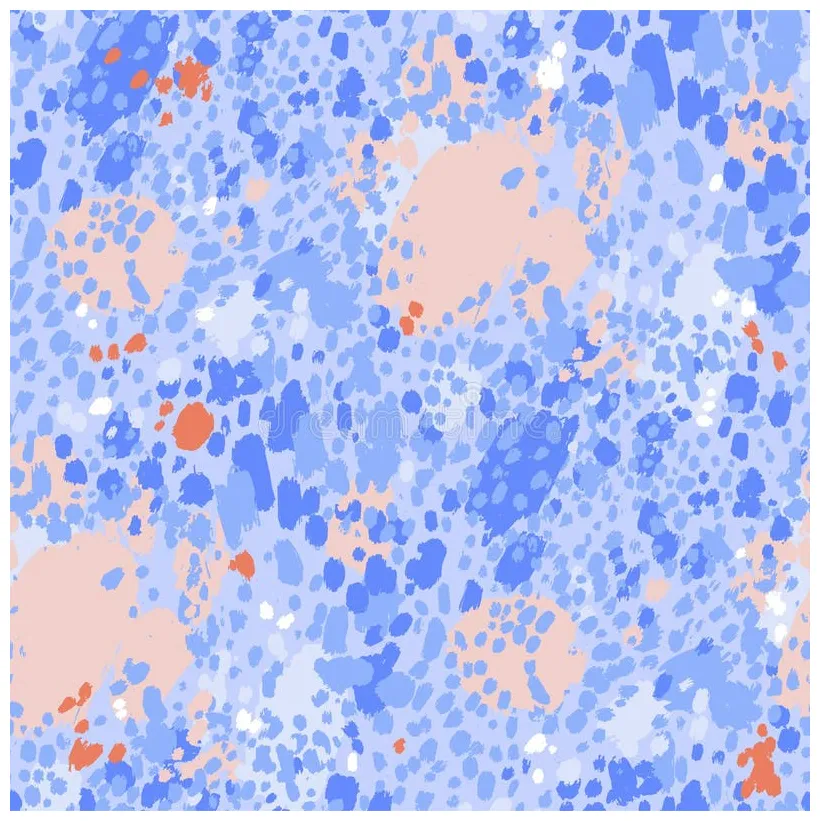 Vector seamless pattern of cheetah spots in vibrant colors stock vector