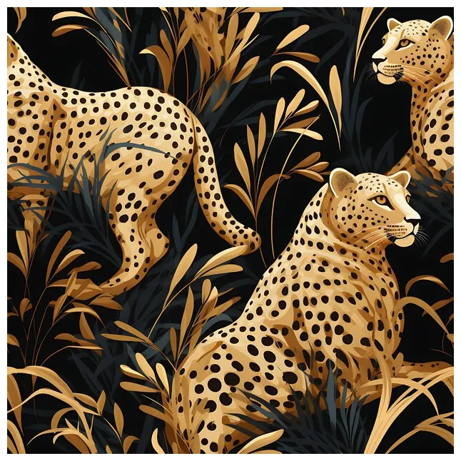 Premium cheetah spots seamless pattern