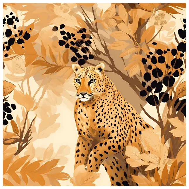 Premium cheetah spots seamless pattern