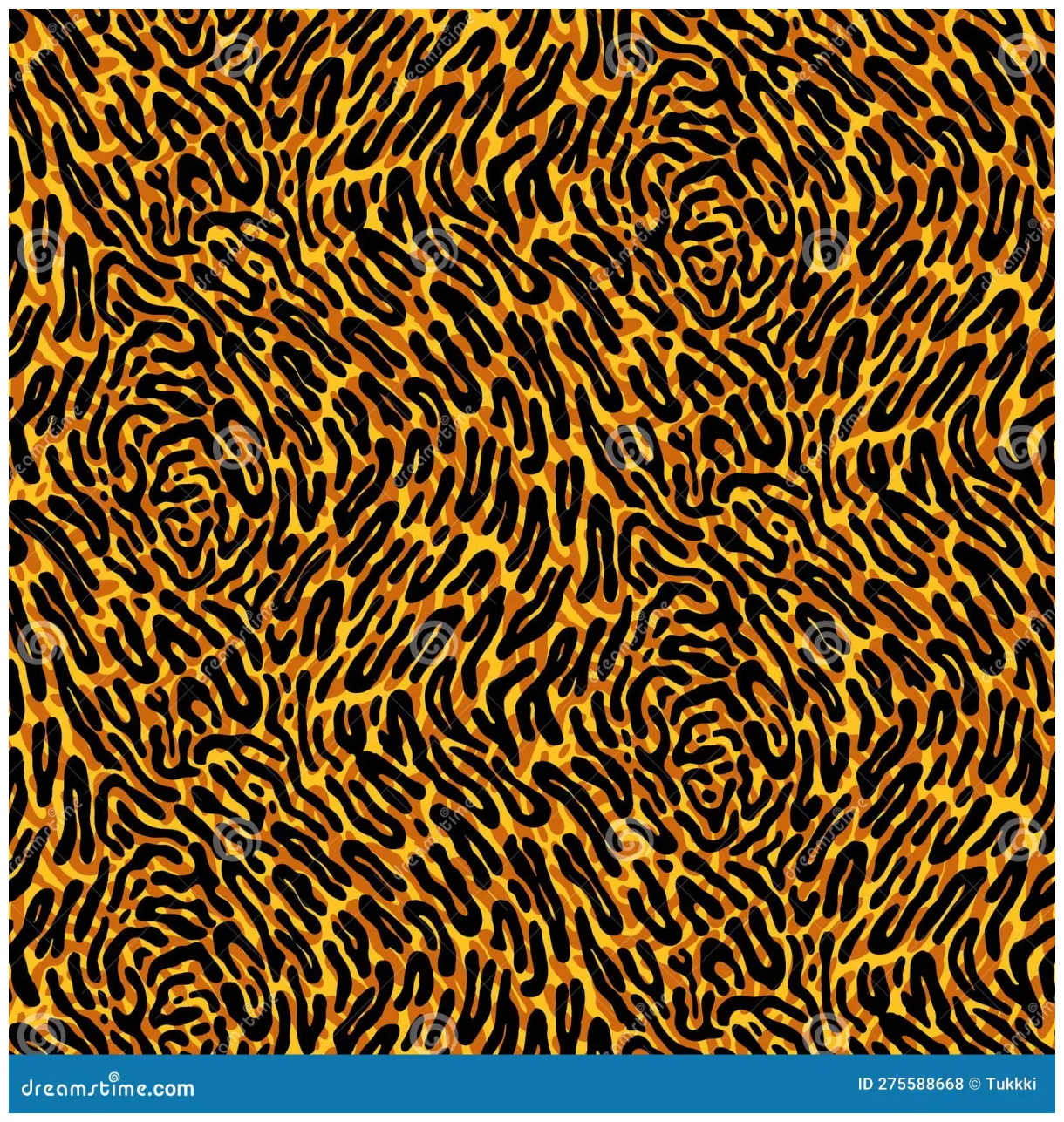 Vector seamless animalistic pattern with cheetah spots stock vector
