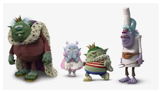 Trolls movie party branch blue troll from trolls, png download