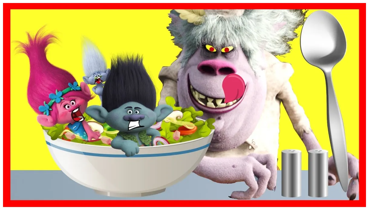 Dreamworks trolls bergens chef makes an icky poppy salad part 2 with