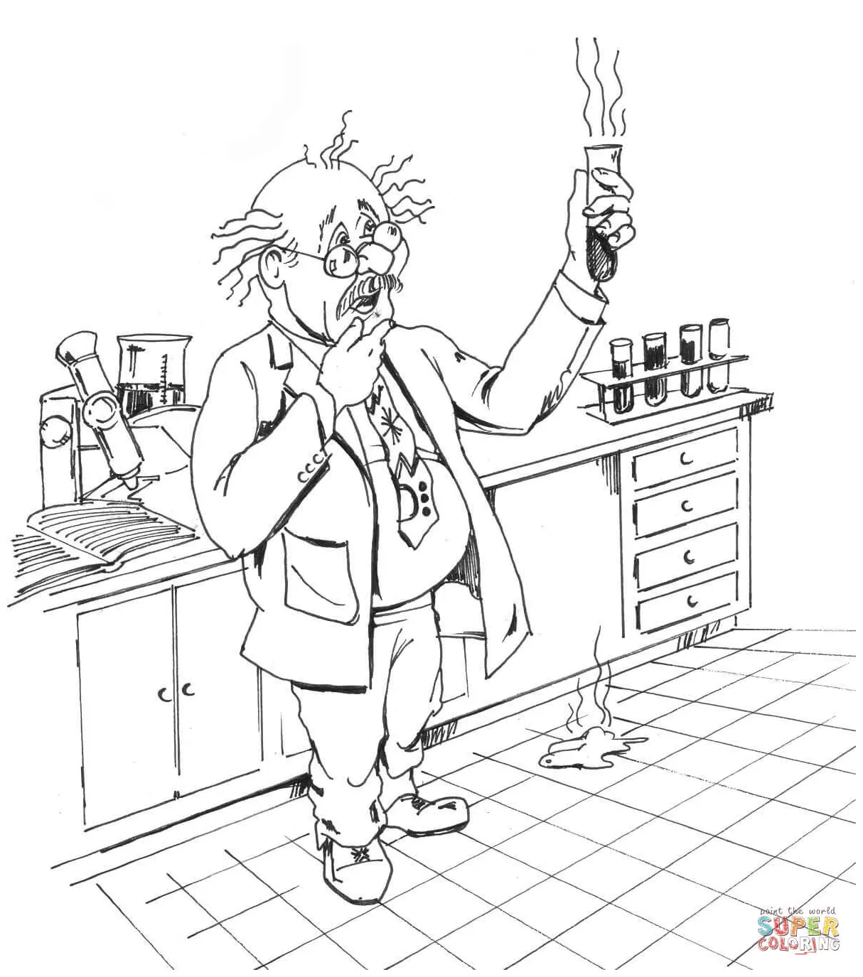 Chemical reactions coloring sheets coloring pages