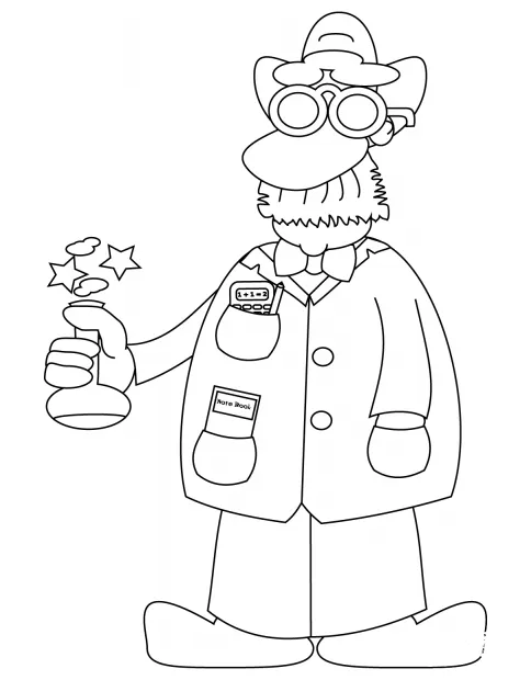 Chemist coloring page colouringpages