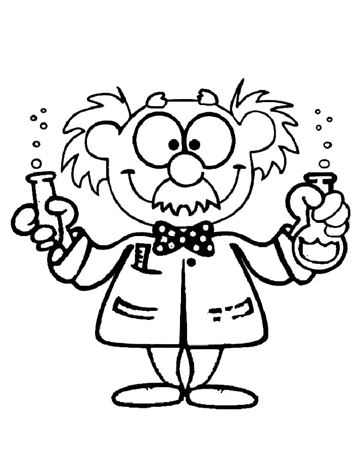 Chemistry sheet coloring page free printable pdf