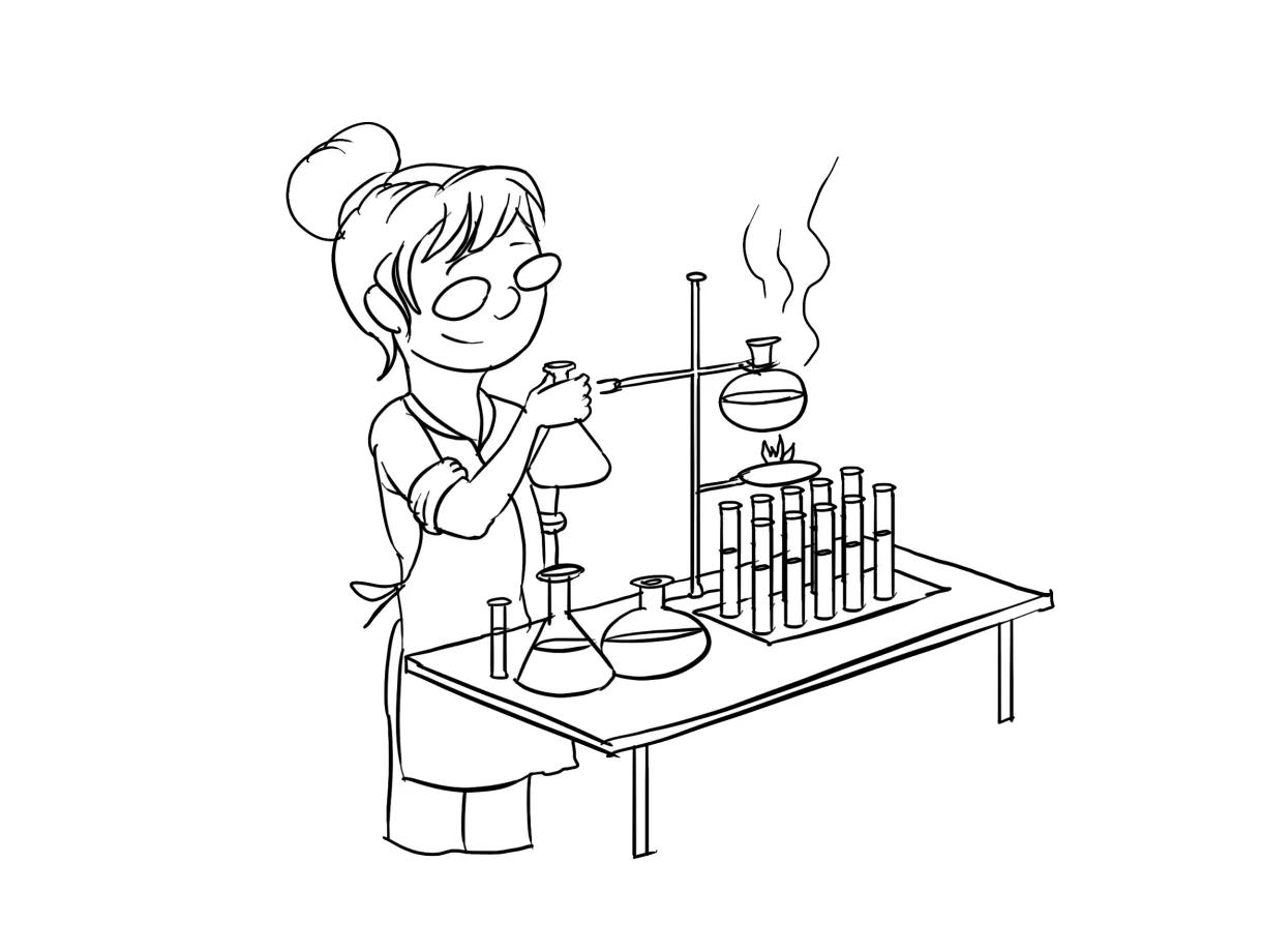 Chemist coloring page coloring pages 🎨