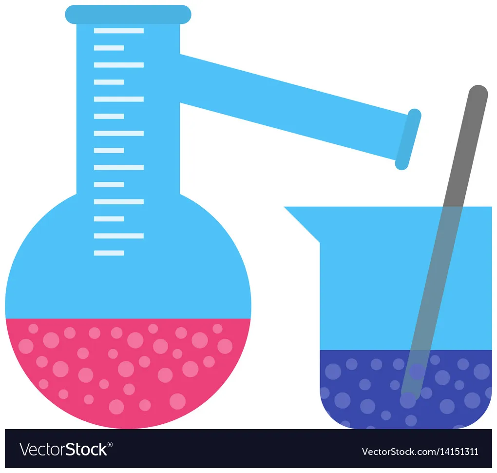 Mixing chemicals i vector vectorstock