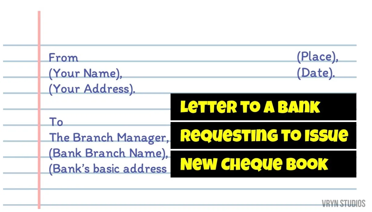 [get 18+] sample letter of request cheque book