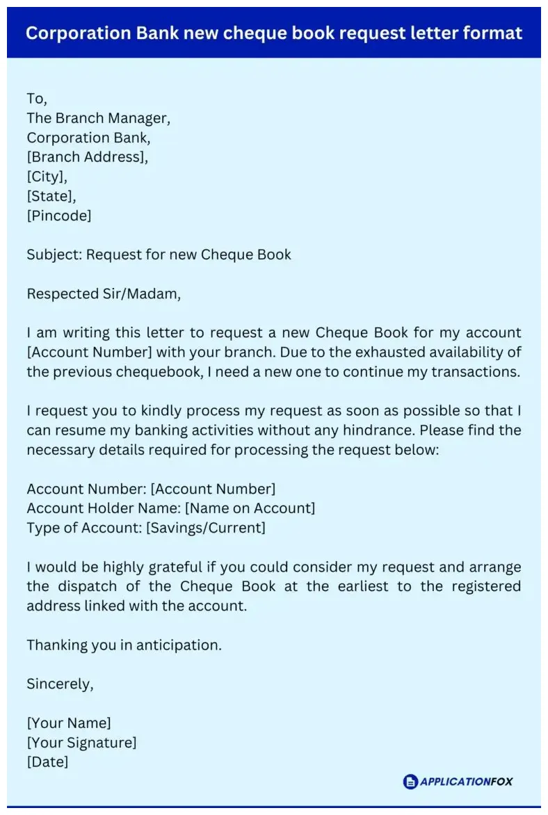 15+ samples application for cheque book issue