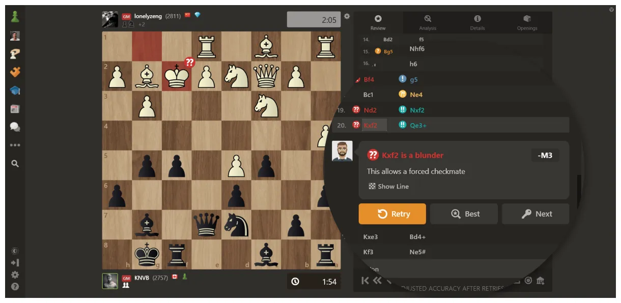 Chess lance une nouvelle fonctionnalité pour revoir vos parties printable coloring page
