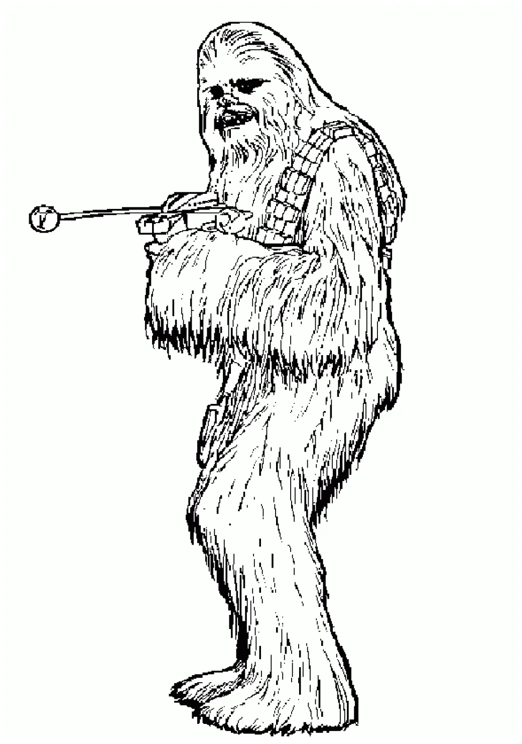 Chewbacca Coloring Page - Coloring Home