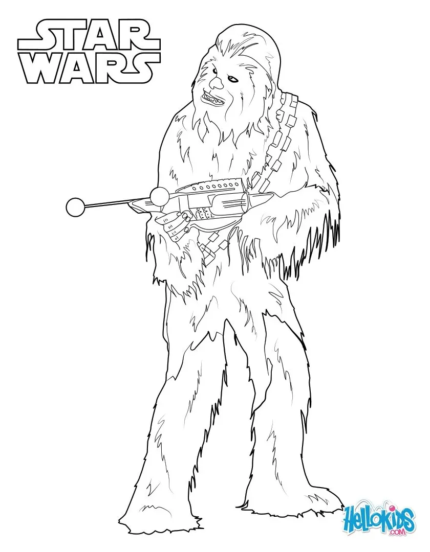 Chewbacca coloring pages - Hellokids.com