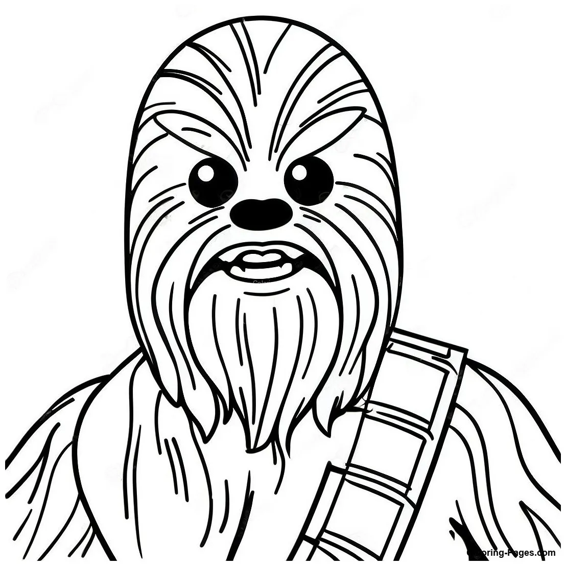 Chewbacca Coloring Page | Coloring-Pages.com