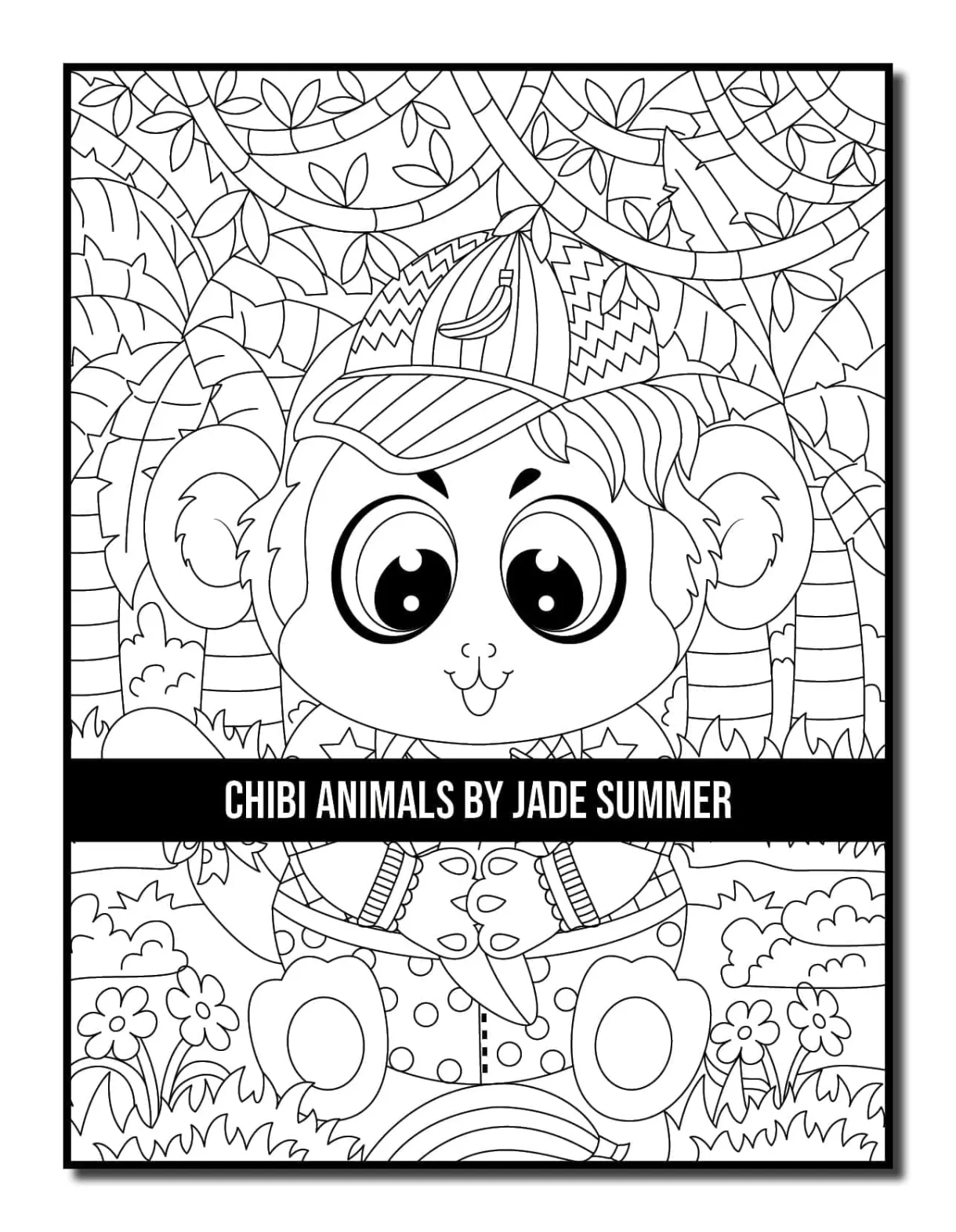 Chibi animals coloring book jade summer