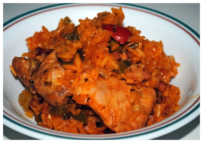 Arroz con pollo caribbean rice with chicken crazy jamie