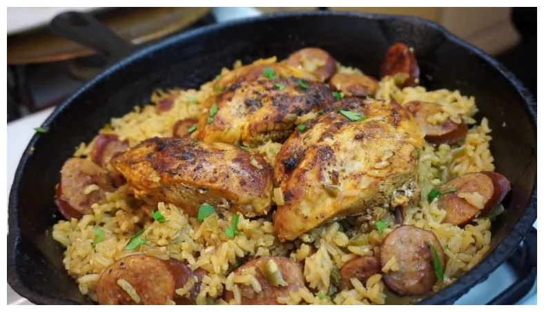 Spicy chicken and rice recipe we know rice printable coloring page