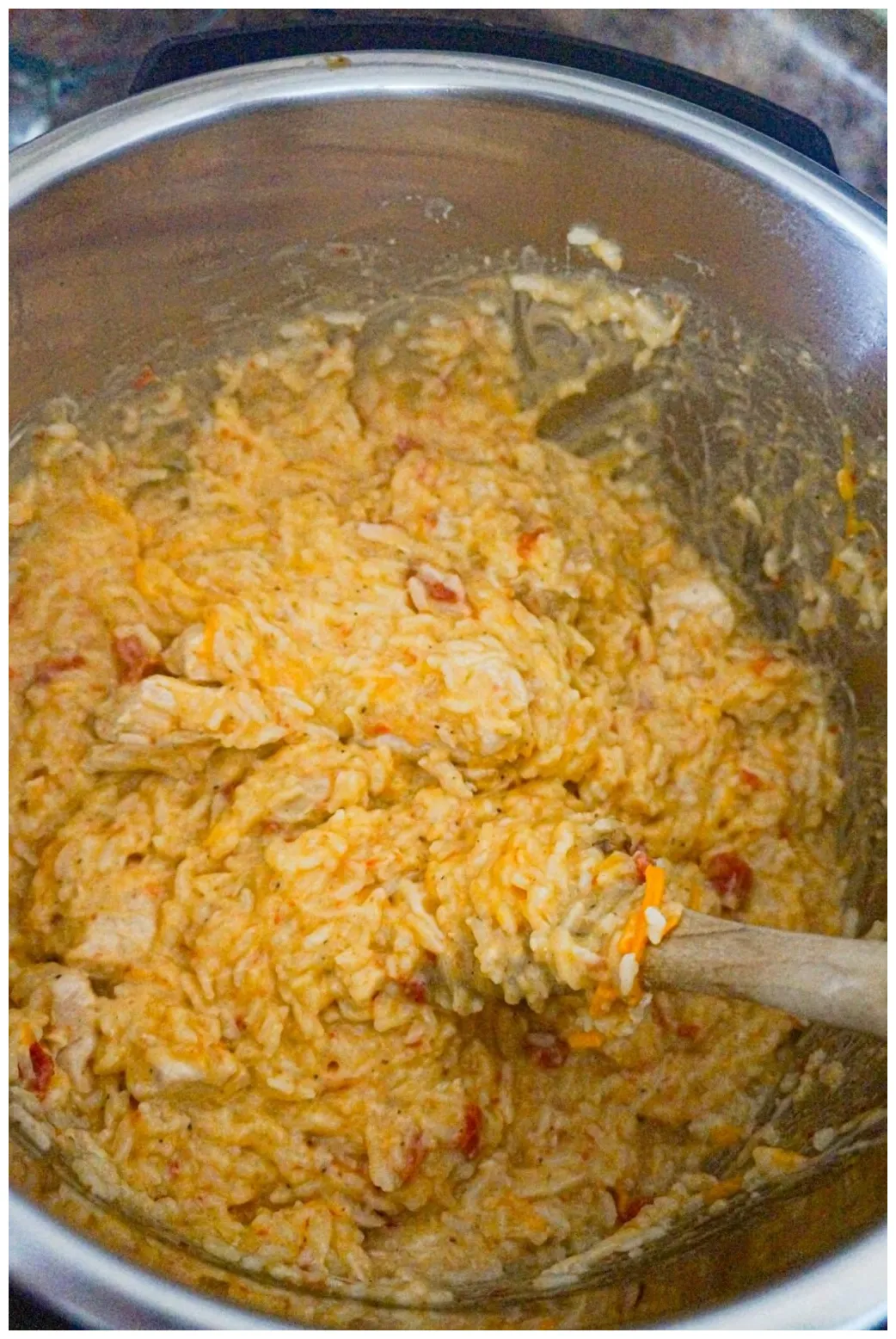 Instant pot cheesy chicken and rice this is not diet food