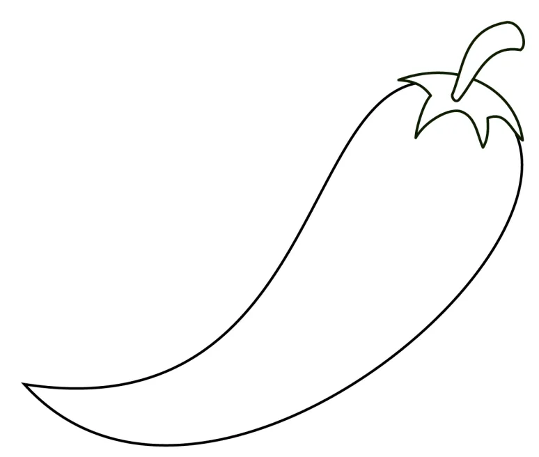 Chili Pepper Coloring Pages - Free Printable Coloring Pages for Kids