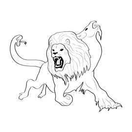 Chimera 2 coloring page for kids free chimeras printable coloring