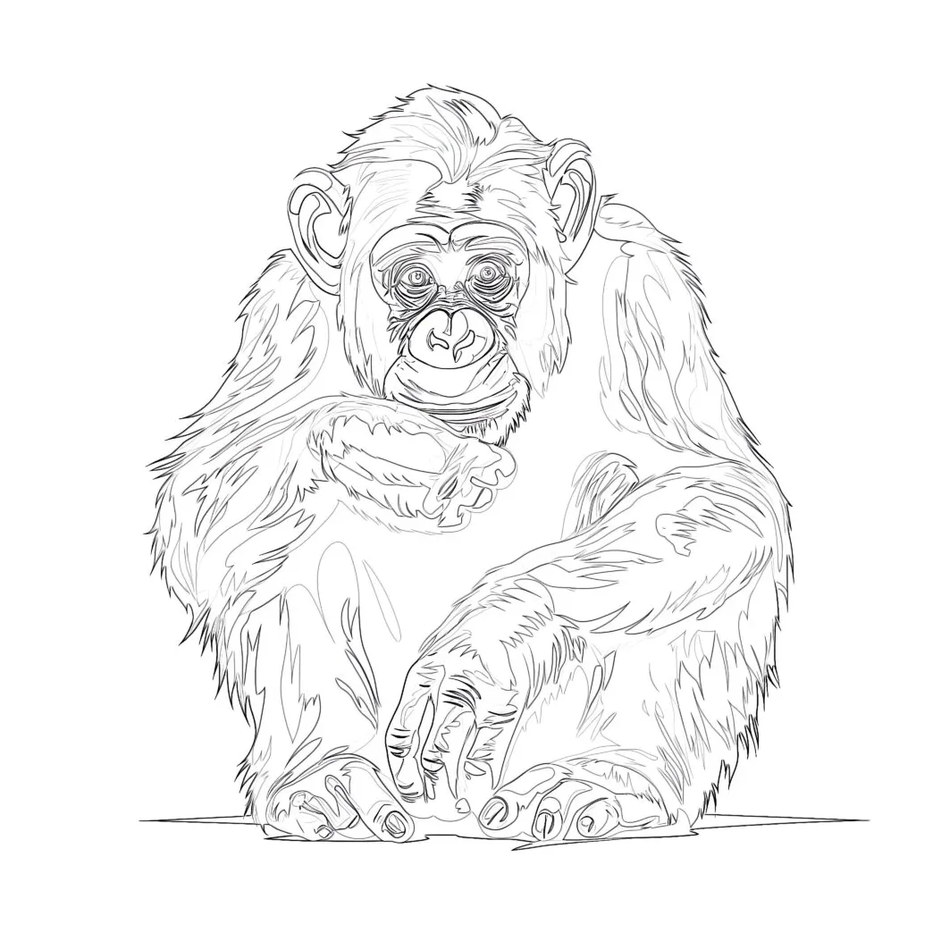 Sitting coloring pages mimi panda