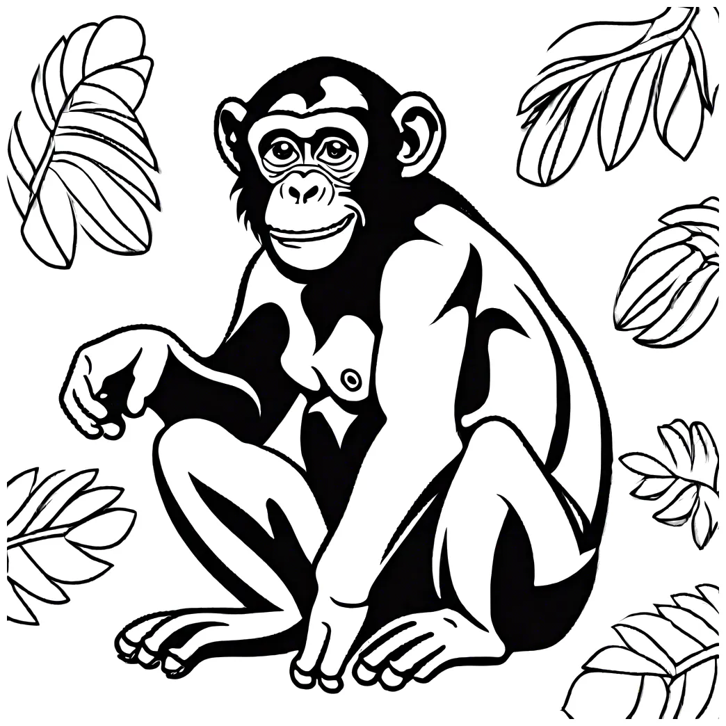 Playful chimpanzee lulu pages