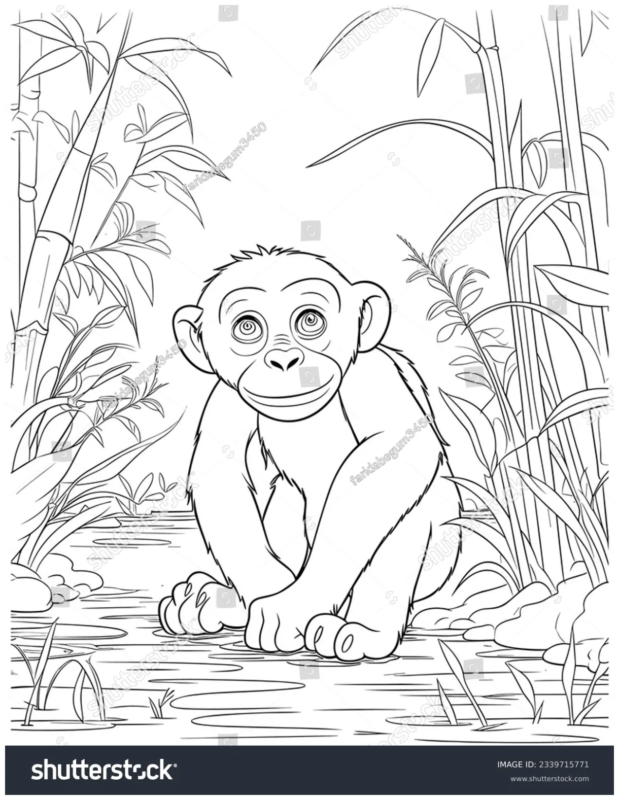961 Chimpanzee Coloring Pages Royalty-Free Photos and Stock Images