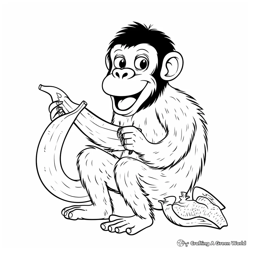 Chimpanzee Coloring Pages - Free & Printable!