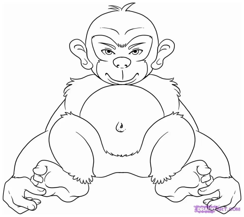 Chimpanzee coloring pages explore the jungle with fun and creativity