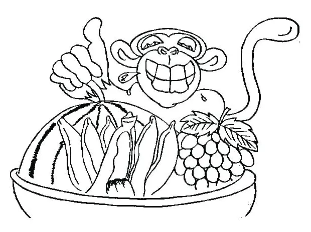 Chimpanzee Coloring Page at GetColorings.com | Free printable colorings