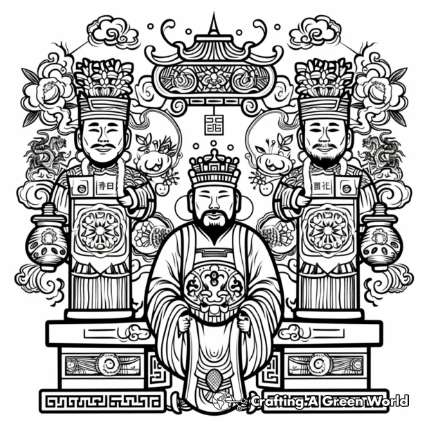 Chinese coloring pages free & printable! printable coloring page
