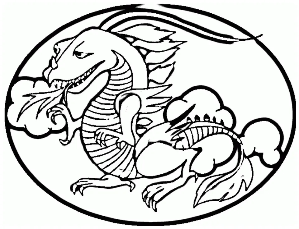 Chinese New Year Dragon Coloring Pages