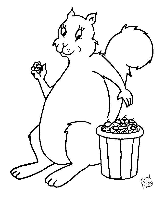 Animals town animals color sheet chipmunk