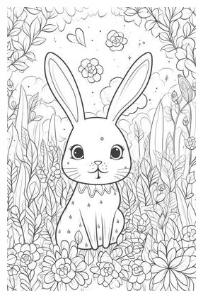 Bunny coloring s, s and s for
