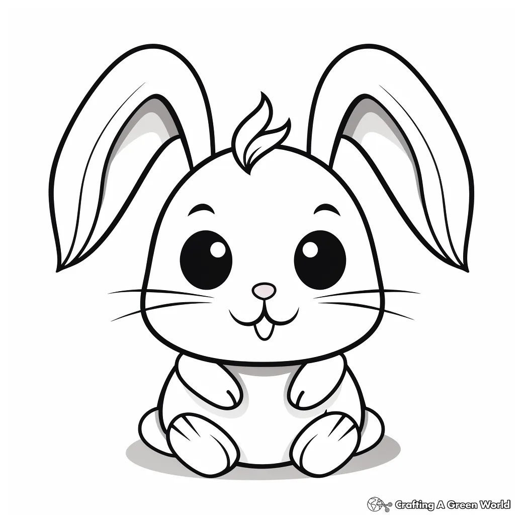 Free printable bunny picture coloring pages for kids