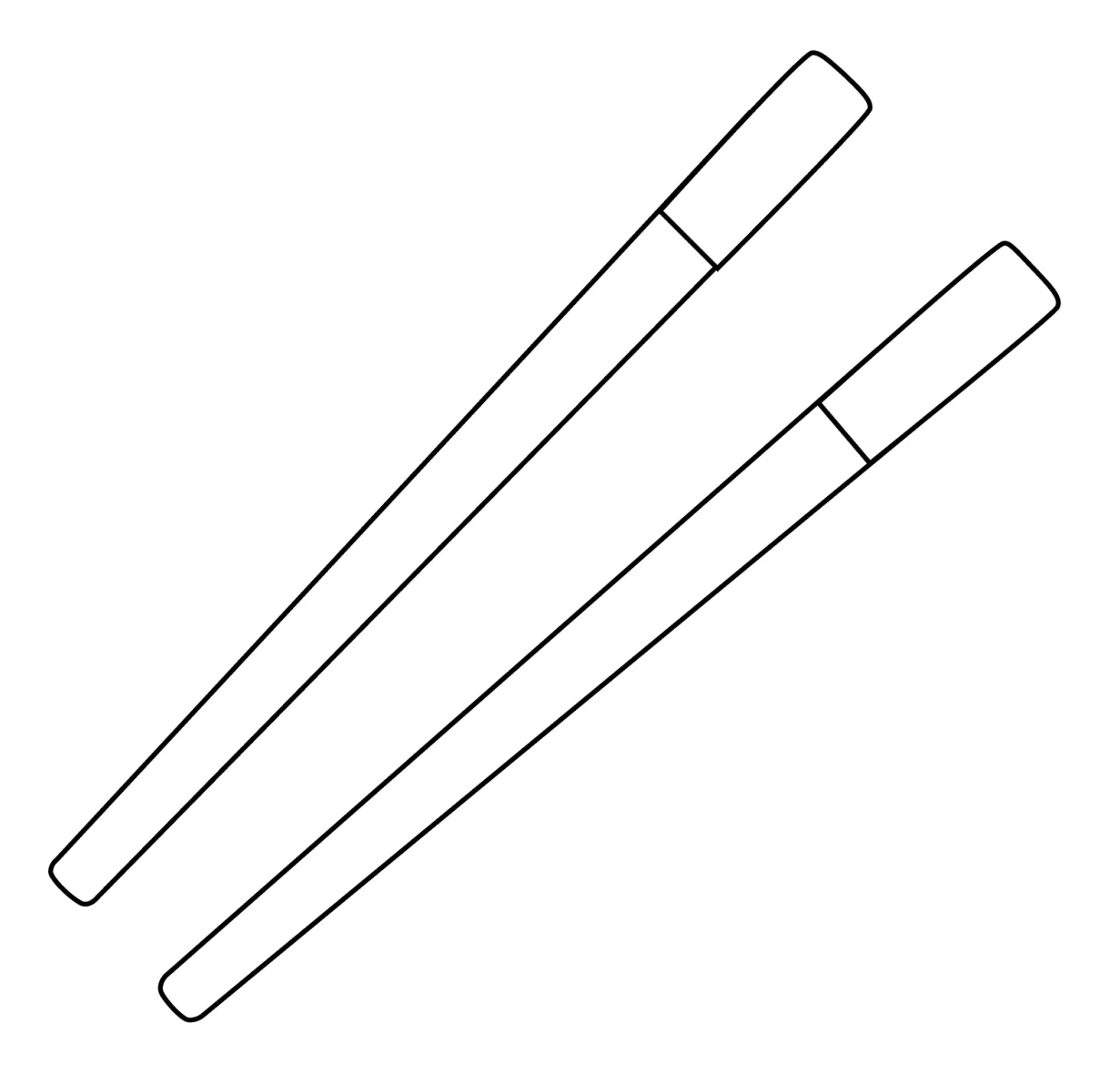 Chopsticks Emoji coloring page - ColouringPages