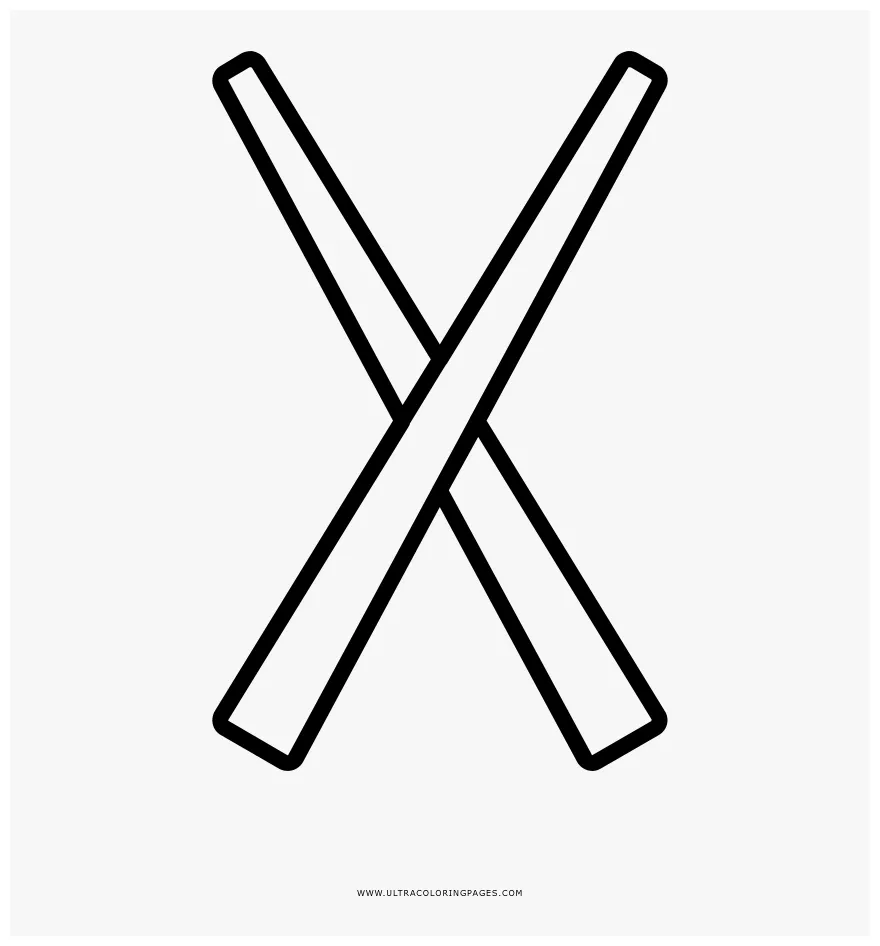 Chopsticks outline, png download kindpng
