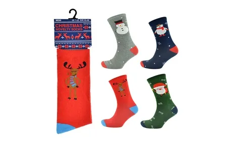 Men's christmas socks groupon goods