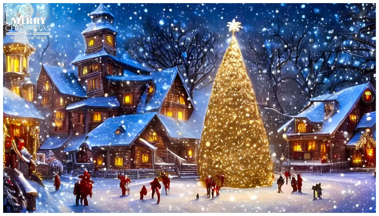 [100+] christmas village s s printable coloring page