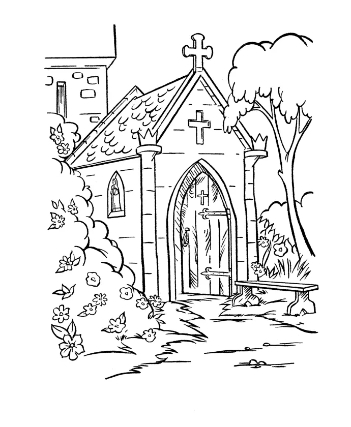 Church coloring pages & books 100% free and printable!