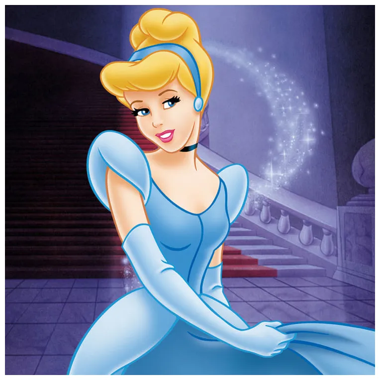 Disney movie princesses cinderella, the girl with the glass slipper
