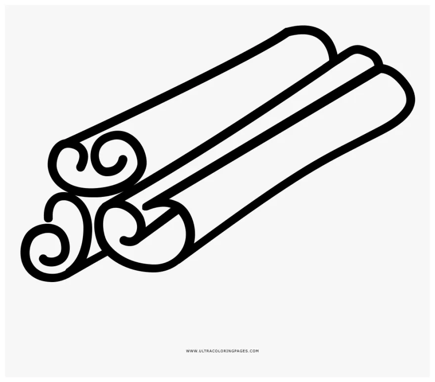 Cinnamon sticks coloring page line art, png download kindpng