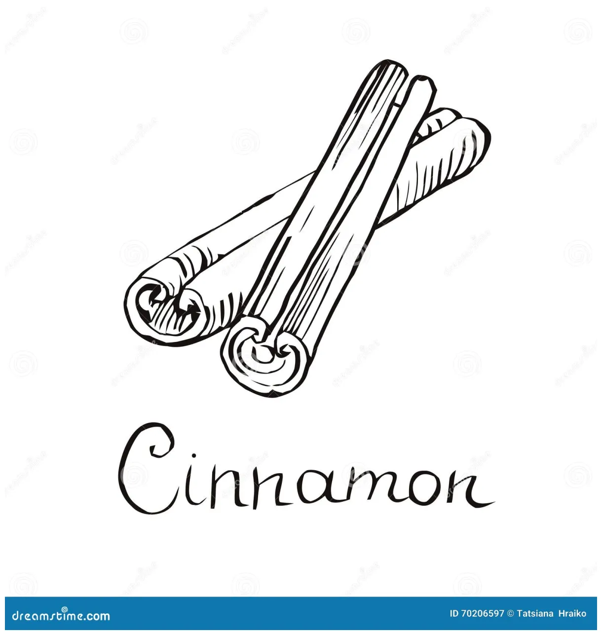 Cinnamon sticks coloring coloring pages