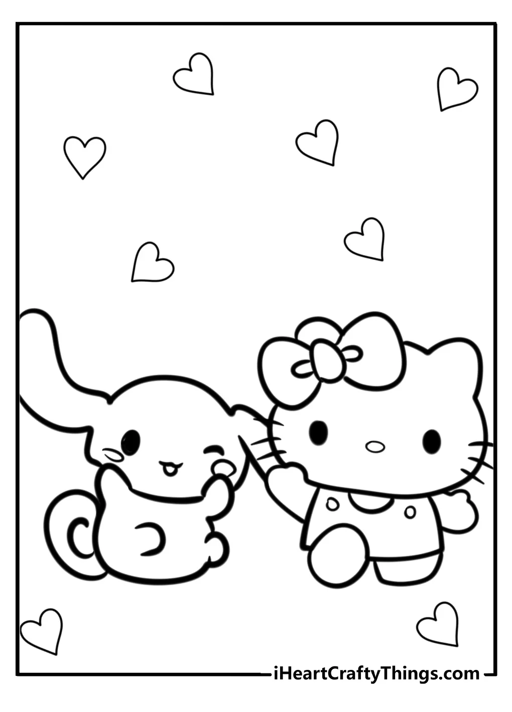 Cinnamon roll coloring page