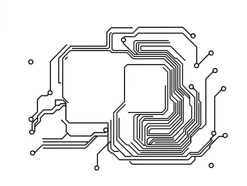 Circuit Board Coloring Page: A Technological Masterpiece
